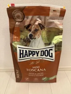 HAPPYDOG ミニトスカーナ（鴨肉＆サーモン） 4kg 小型犬 成犬 小粒