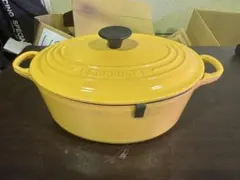 ル・クルーゼ ココットロンド 20cm イエロー - メルカリ