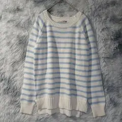 ゼットオブザンパ オーガニックコットン ストライプニット　M