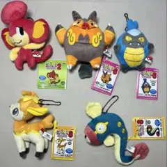 まとめ［タグ付き］ポケットモンスター　MYポケモンコレクション ぬいぐるみ　５点