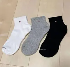 新品 3足組 トミーヒルフィガー 靴下　ソックス　男女兼用