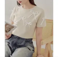 ［タグ付き］Chico リボンチビKNIT