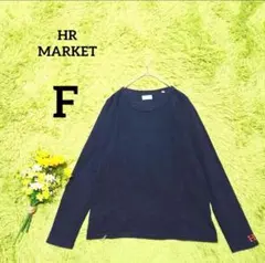 【エイチアールマーケット】カットソー　F　ネイビー　カジュアル　ロゴ　シンプル