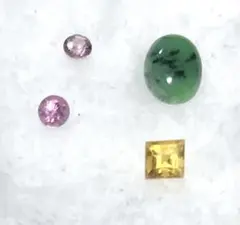 天然石ルース 4点セット ハンドメイド素材用　No.505