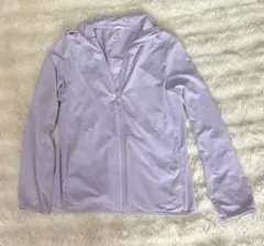 UNIQLOユニクロ140エアリズムUV メッシュパーカ パープル