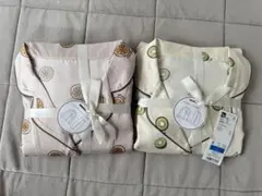 GU サテンパジャマ 長袖 ロングパンツ フルーツ柄 2着セット