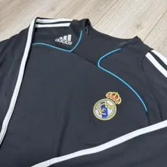 【adidas】 Real Madrid ブラック 長袖ジャージ　Oサイズ
