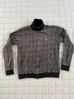 fred perry ベロア　トラックジャケット　ダブルジップ　ハイネックのサムネイル