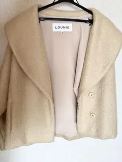 美品 LOUNIE ルーニー クロップドジャケット ベージュ 38 M - メルカリ