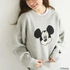 Mickey Mouse ミッキー　ジャガードニットプルオーバー