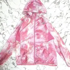 美品​✨️ノースフェイス ナイロンジャケット ウインドブレーカー 総柄ピンク M