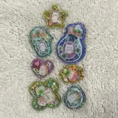 ボンボンドロップシール　3D 平成　ハリネズミ　おすそわけ