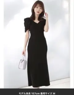 MERCURYDUO シアーパワショルニットワンピース マーキュリーデュオ