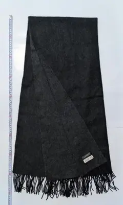 激レア★LANCETTIストール大判マフラー★カシミヤ98%●制電繊維■中古品