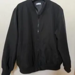 ブラック ブルゾンジャケットジャンパー Lサイズ