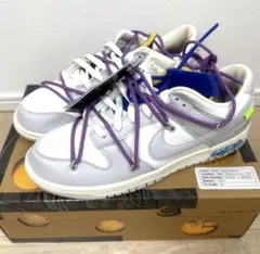 オフホワイトダンク48番青 海外4/5〜4/14オークション｜Off-White × FUTURA × Nike Dunk