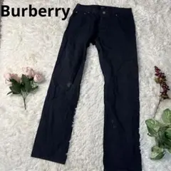 訳あり　Burberry バーバリー　スラックスパンツ　ネイビー　76