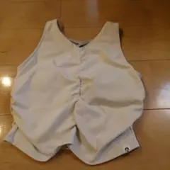 ホワイト Vネック ヨガウェア Mサイズ