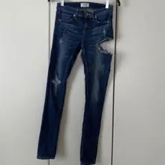 GYDA/SIDE RIPPED スキニーデニムパンツ