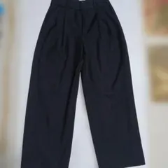 【股下60cm】GU タックワイドパンツ Mサイズ ブラック