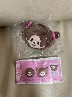 モンチッチ ぬいぐるみバッジ2 モンチッチちゃん ツインテール新品 即決