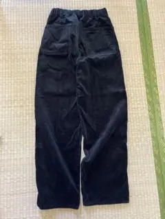 UNIQLO ブラック ワイドパンツ Sサイズ　コーデュロイ