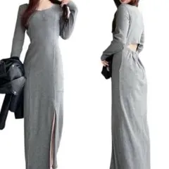 美品✨バックオープンテレコワンピース サイドスリット RESEXXY リゼクシー