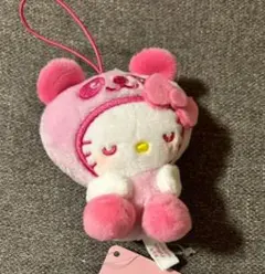 ハローキティ クマのフード付きぬいぐるみ