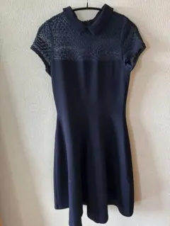 Egerie 繊細なレースが綺麗な襟付きワンピース