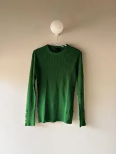 【お値下げ】Spick & Span グリーンリブセーター 長袖