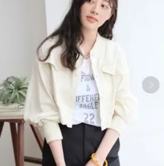 2023モデル Spick & Span コットンニドムショートブルゾン