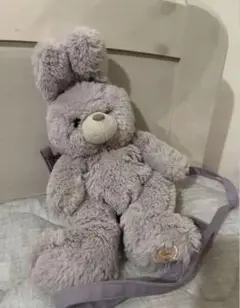 ウサギ型ぬいぐるみリュック 薄紫　パープル