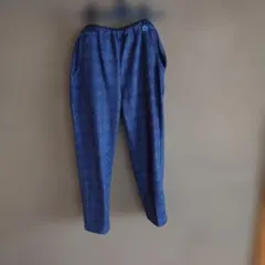 ダークグレー チェック柄 カジュアルパンツ