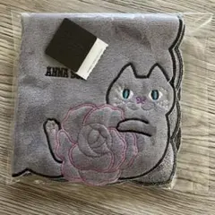 新品未開封！ANNA SUI 猫とバラのタオルハンカチ
