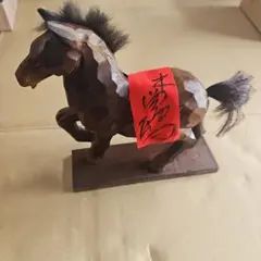古玩 青森県郷土玩具　親子馬　手びねり土人形　午年干支飾り　民藝　廃絶品 古玩】青森県郷土玩具 親子馬手びねり土人形 干支午年 民藝 廃絶品