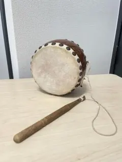 쇼와 레트로 일본 드럼 (드럼 스틱 포함)