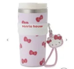 新品】サンリオハウス ハローキティ シルエットラメタンブラー 青 