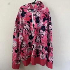 【美品】ディズニーランド ミニーマウス チャック付きパーカー