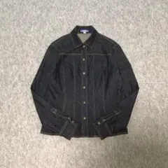BURBERRY デニムジャケット ノバチェックボタン コットン レディース