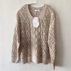 E hyphen world gallery 透かしニット