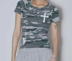 NIIER NOR Tシャツ　Y2k 迷彩