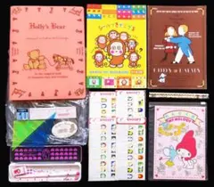 レトロ サンリオ・ホリーズベアー/エディ＆エミー＆もんきち＆マイメロ等文具ＭＩＸ