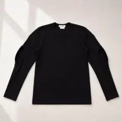 COMME des GARCONS 変形 エルボーカットソー 黒 Tシャツのサムネイル