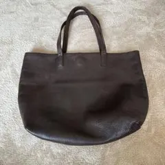 ダークブラウン レザー トートバッグ