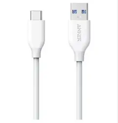 Anker USB Type C ケーブル 0.9m ホワイト