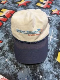 90s 80s USA企業ロゴ キャップ Sherwin Williams 古着