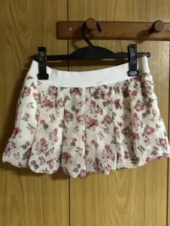 レディース　花柄　キュロット　Mサイズ　ショートパンツ　ミニスカート