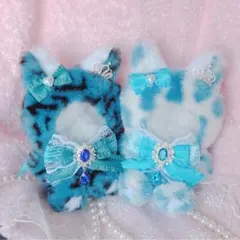 b.219 ぬい服 12cm ちびぐるみ 着ぐるみ 白黒 豹柄 狼セット - メルカリ