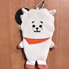 【タグ付き・未使用】BT21 RJ ペンケース　ぬいぐるみポーチ　カラビナ付き