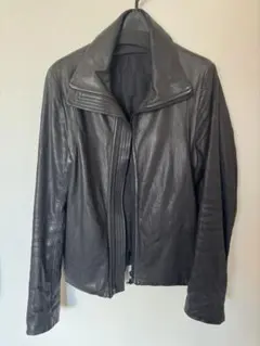 TROVE leather track jacket